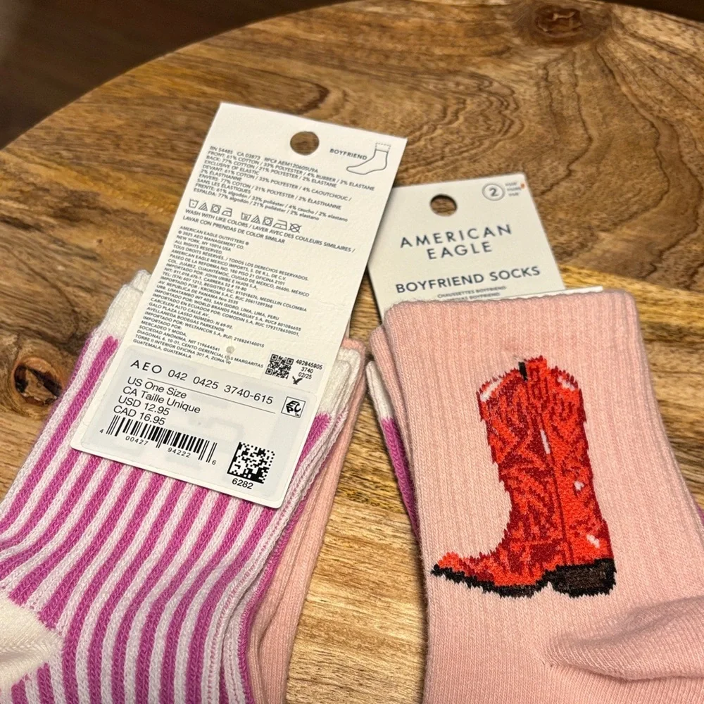 👢American Eagle socks 2 sets of 2 pair! - Picture 5 of 5